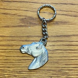 Pewter Horse Keychain
